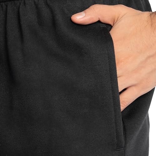 Fruit of the Loom mens Eversoft Fleece & Joggers (Regular Big Man) Sweatpants, Elastic Bottom - Black, 4X-Large US - Image 4