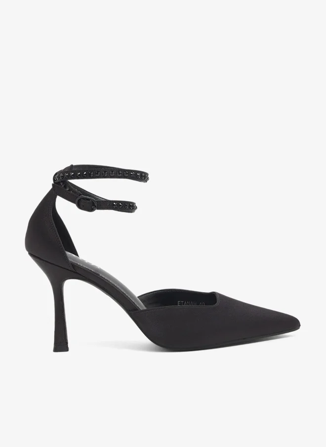 ريد أحذية كعب عالي بحزام للكاحل