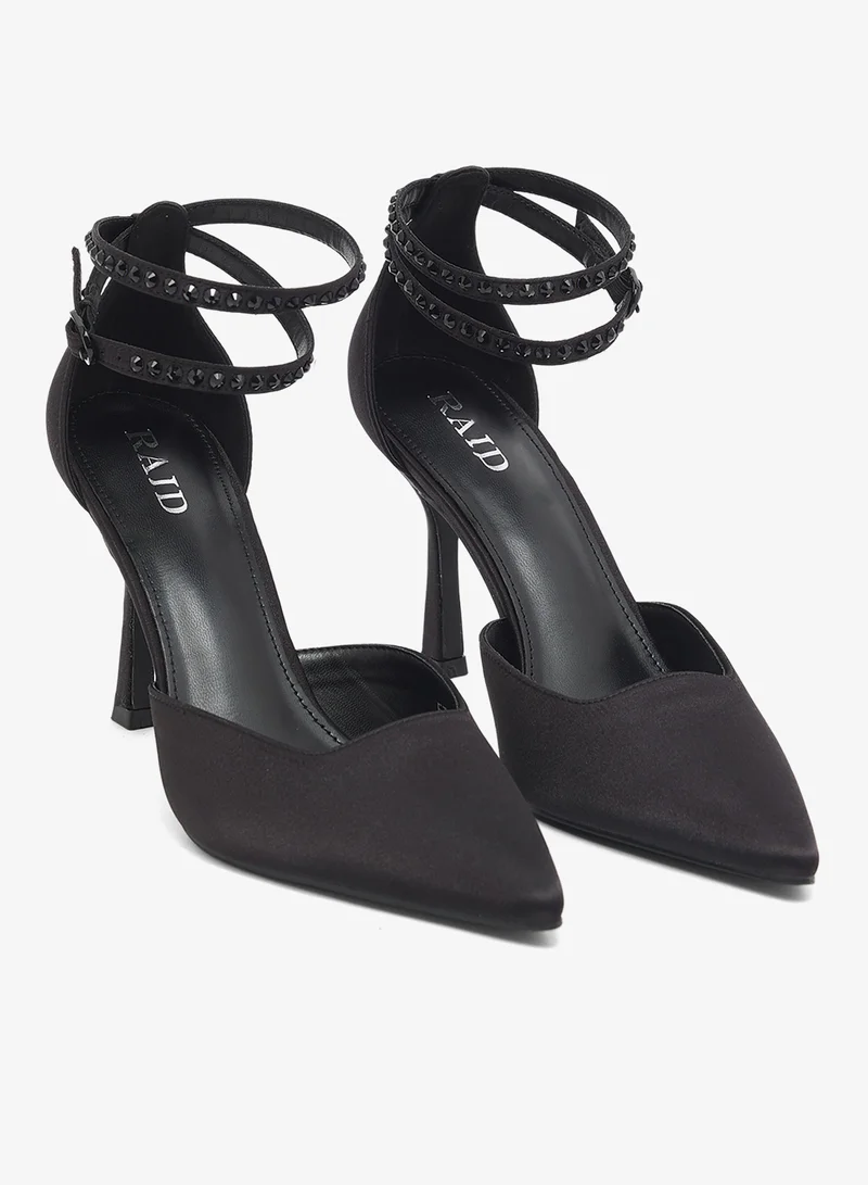 RAID  Satin Pointed Toe Pumps for Women | Best Price UAE