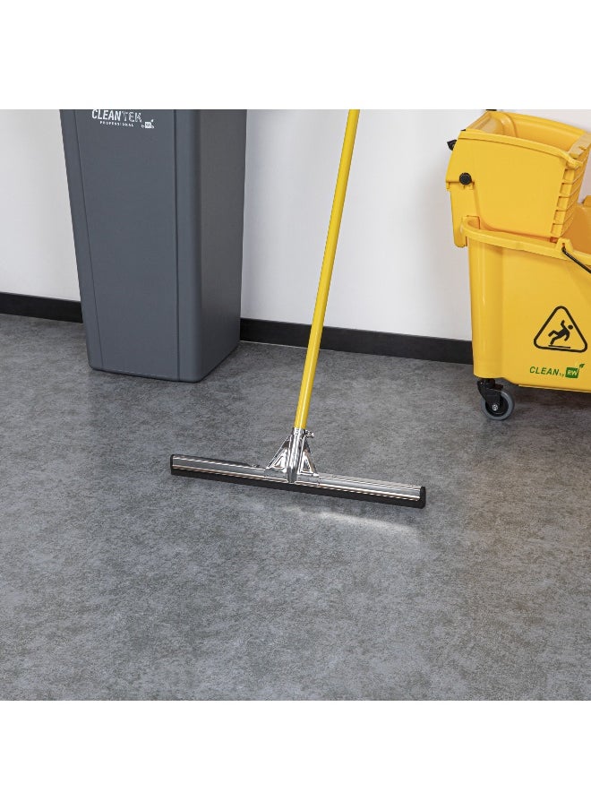 Restaurantware RW Clean 21.5 Inch Floor Squeegee, 1 Heavy-Duty Squeegee Head Replacement - Handle Sold Separately, Large, Stainless Steel Garage Squeegee, Foam Blade, For All Types Of Floors  - Image 3