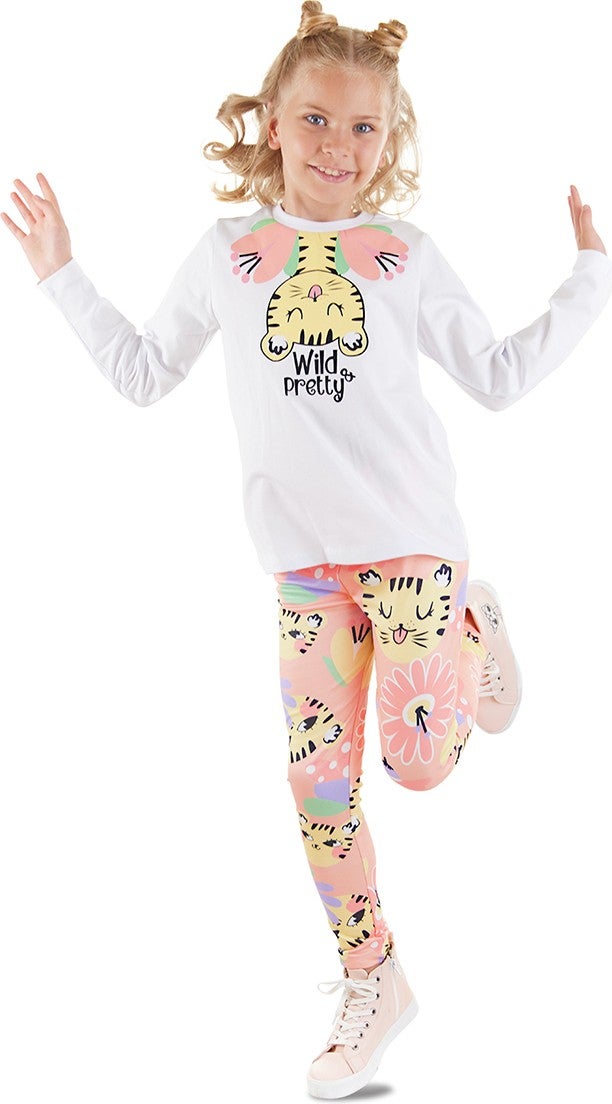 Denokids Fancy Leo Girl T-Shirt Tights Set  - Image 1