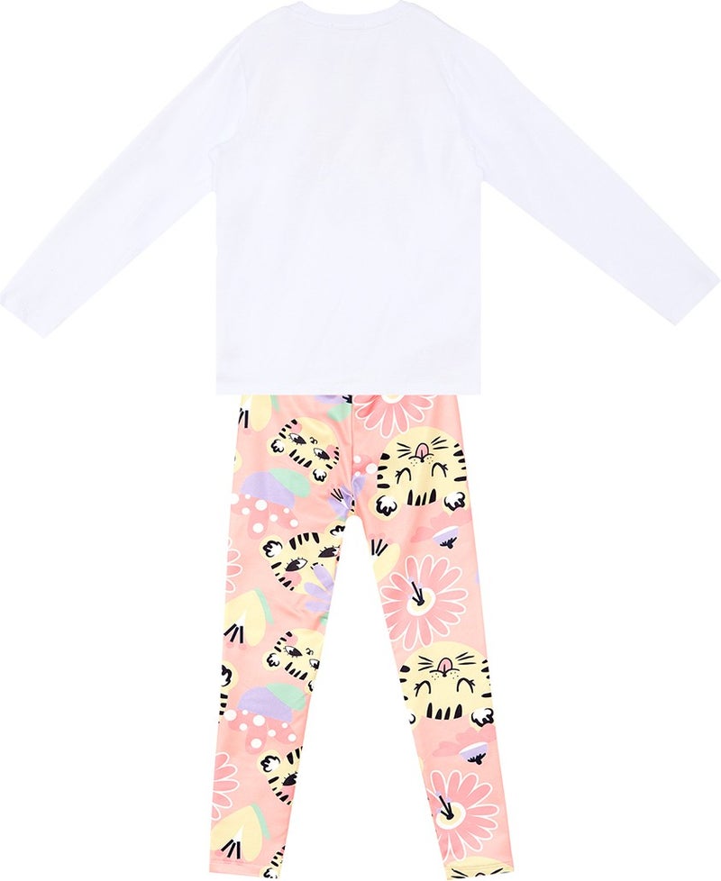 Denokids Fancy Leo Girl T-Shirt Tights Set  - Image 3