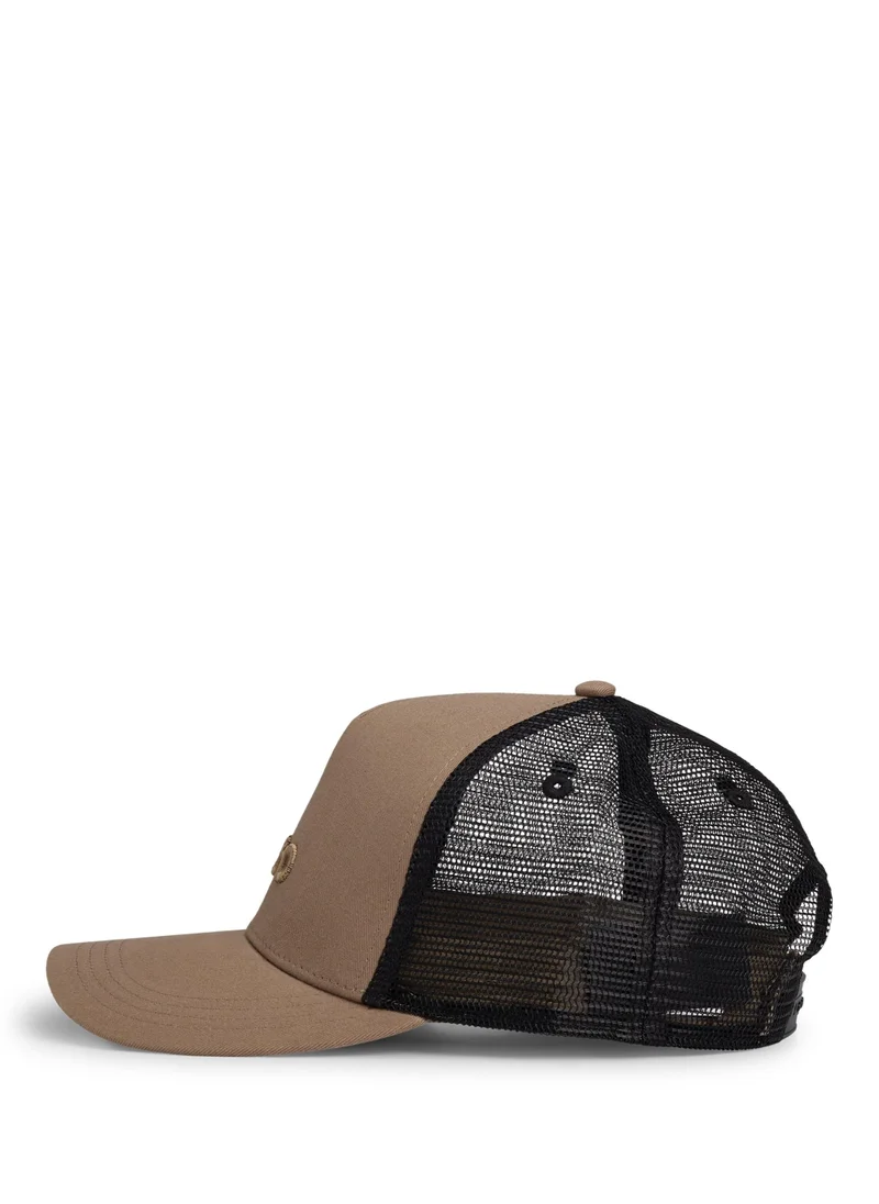 هوجو Cotton-twill cap with mesh panels