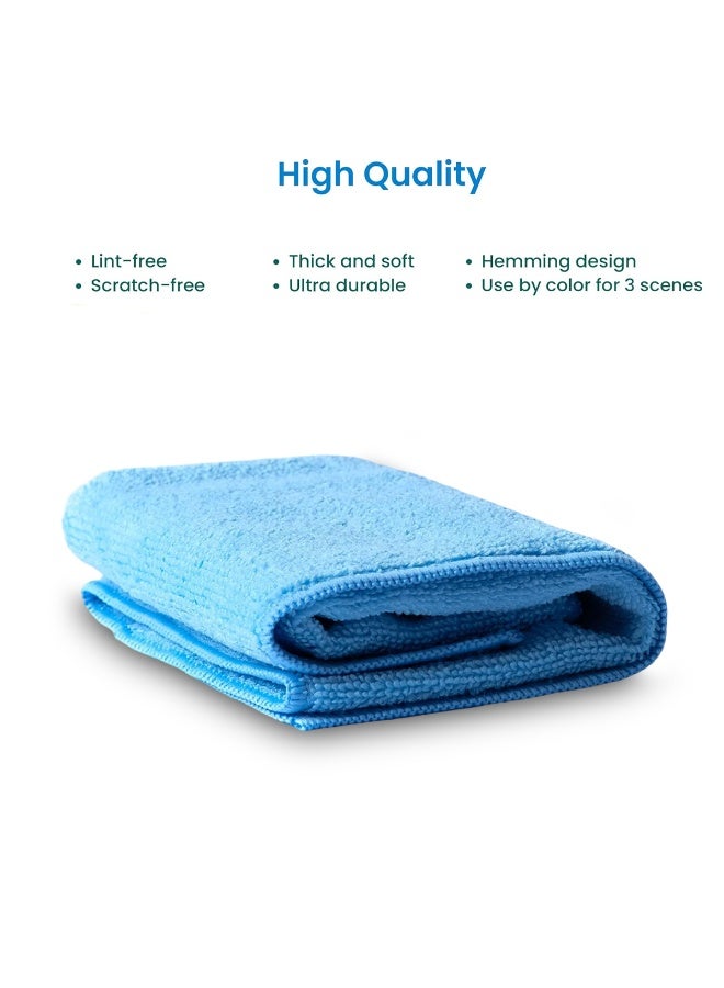 AGC Microfiber Auto Drying Towel High Absorbent Lint Free Cleaning Cloth Scratch Free Soft Thick Microfiber Towel for Car, Bike, Glass, Kitchen, Bathroom, Office Reusable Machine Washable Multi Purpose Cleaning Cloth - Image 4