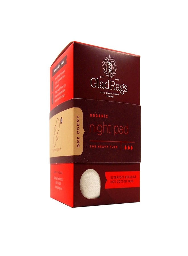 GladRags Night Pad Made with Organically Grown Cotton, Natural - Image 3