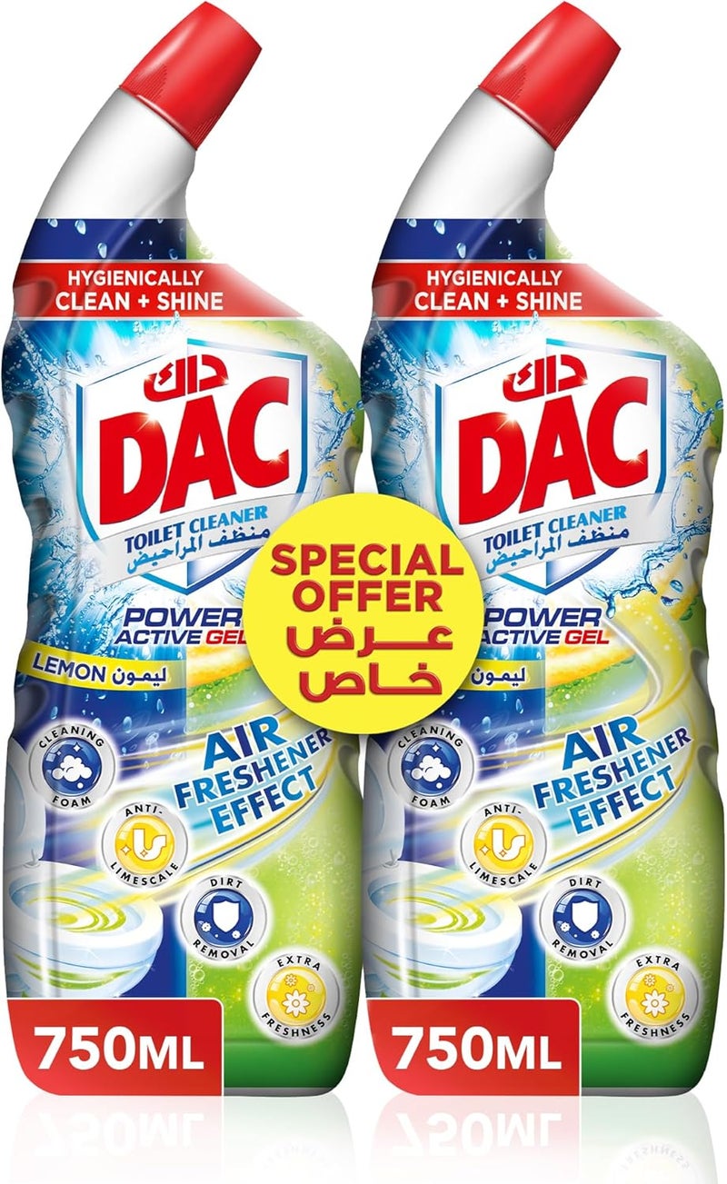 DAC Toilet Cleaner Lemon 2 x 750 ml - Image 1