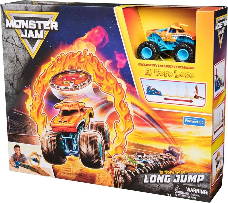 Monster Jam مجموعة اللعب قفزة طويلة مونستر جام إيل تورو لوكو (1:64) - Image 1