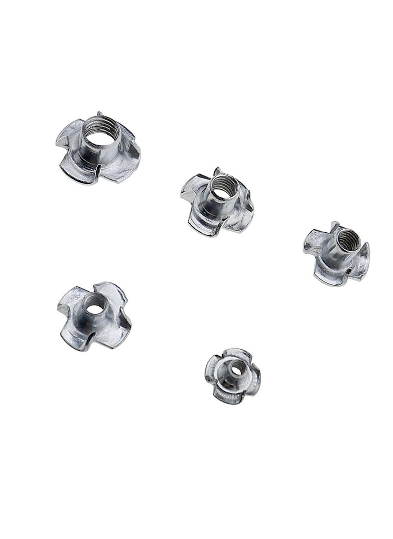 SING F LTD SING F LTD Set of 120pcs Captive T Nuts M3 M4 M5 M6 M8 Thread Built Nuts Speaker Furniture Nuts 4 Pronged for Furniture  - Image 3