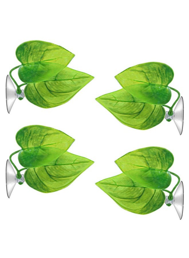 URATOT 4 Pack Betta Fish Leaf Pad Simulating The Natural Habitat for Betta Spawning Grounds Breeding Resting Bed - Image 1