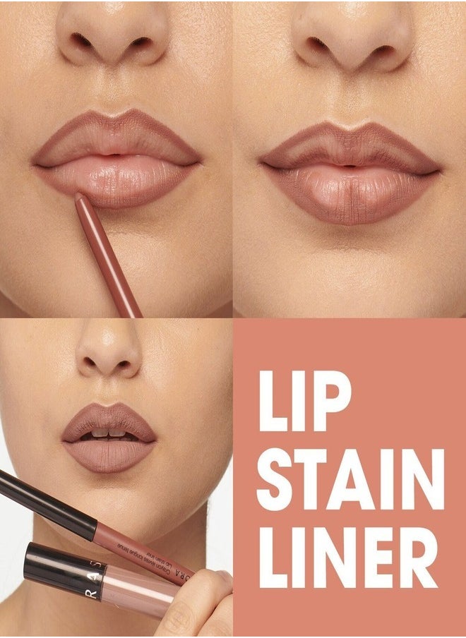 SEPHORA - SEPHORA COLLECTION Lip Stain Liner –  25 Coral Sunset | Long-Lasting, High-Pigment Lip Liner for Precise Definition & All-Day Wear - Image 1