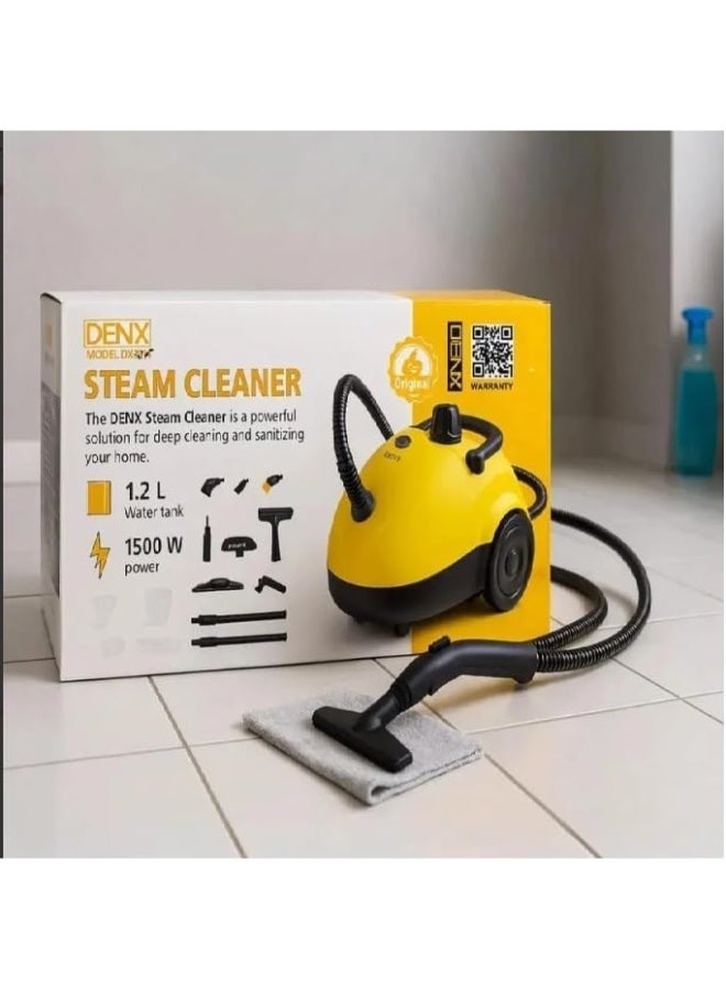 DENX Steam Cleaner, 1500W, 1.2L Water Tank Capacity | Deep Cleaning, Sanitizes Home, Multiple Attachments - DX2914 - Image 3
