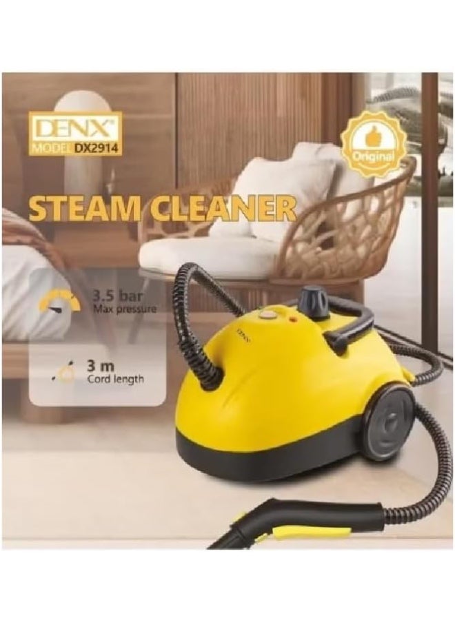 DENX Steam Cleaner, 1500W, 1.2L Water Tank Capacity | Deep Cleaning, Sanitizes Home, Multiple Attachments - DX2914 - Image 4