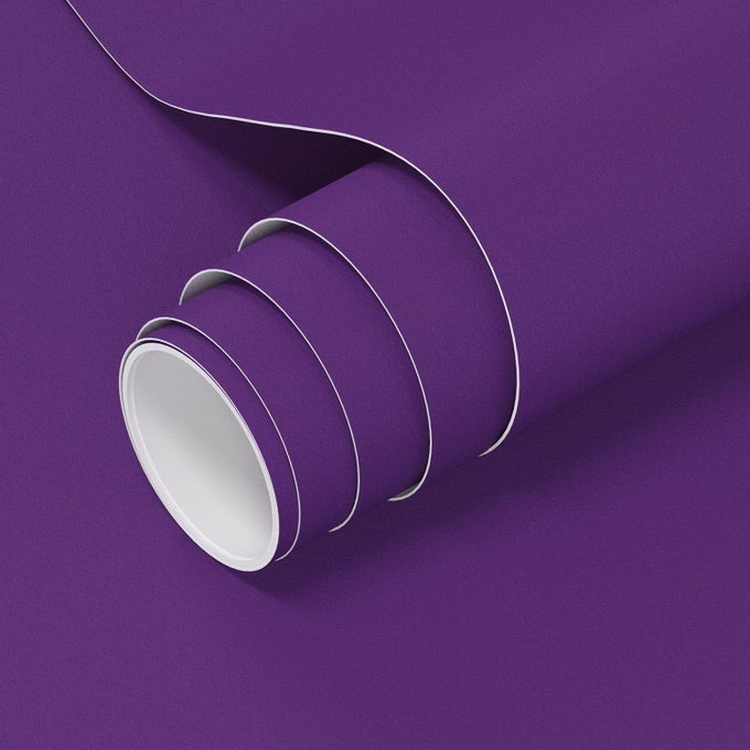 DARK PURPLE CONTACT PAPER 157 X 196 INCHES PURE PURPLE PEEL AND STICK WALLPAPER VINYL ADHESIVE WATERPROOF SOLID COLOR WALL PAPER