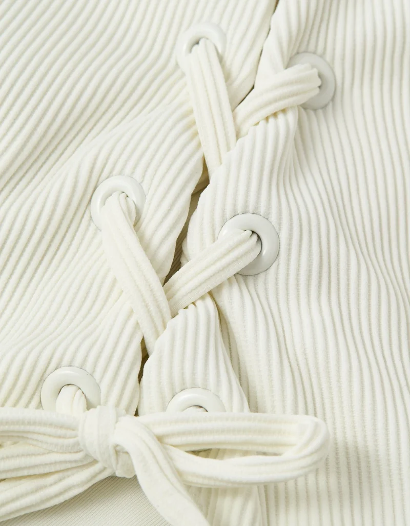 Aerie  Aerie Ribbed Scoop One Piece for Women | Best Price UAE