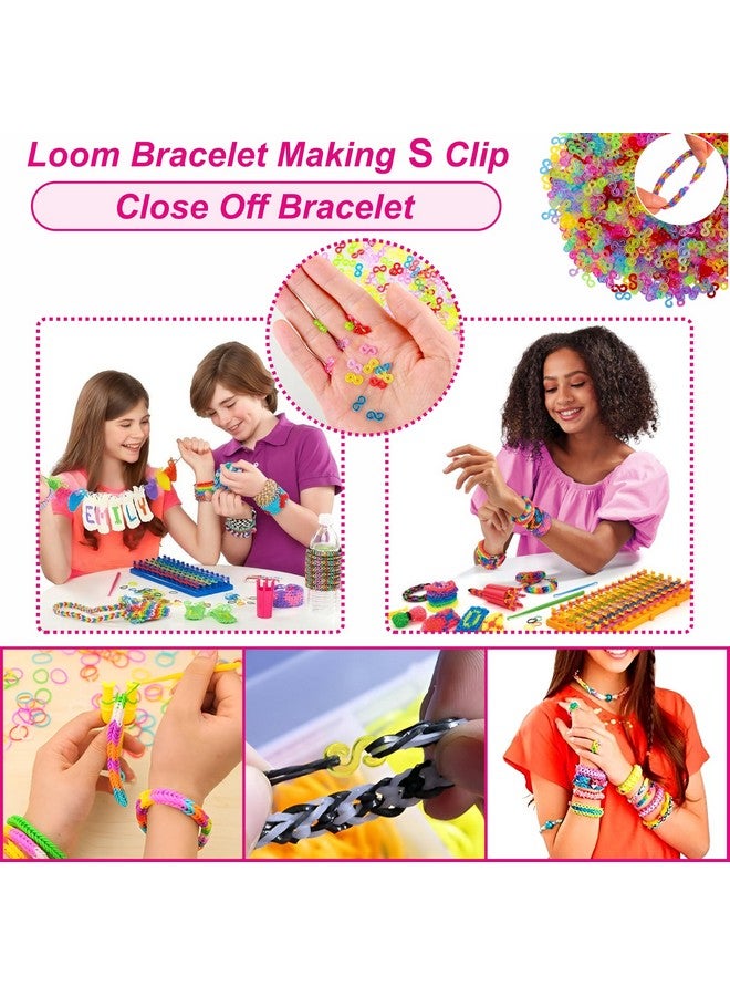 MEDA 1000+ PCS S Clips Rubber Band Bracelet Clips for Loom Bracelets - Colorful S Clips, DIY Friendship Bracelet Making Kit for Kids -(Multi s-Clips) - Image 5