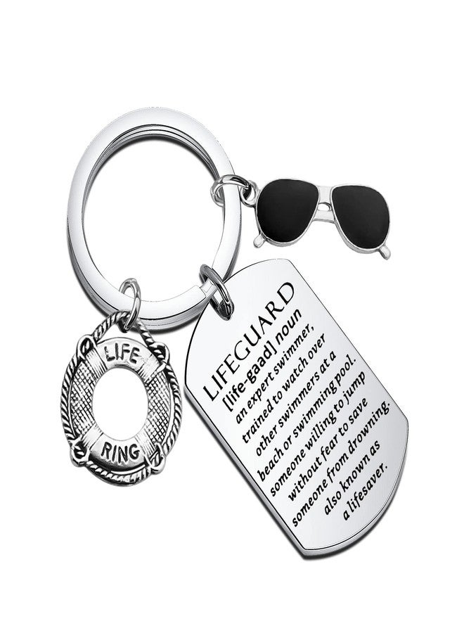 FAADBUK Lifeguard Keychain Life Preserver Lifeguard Thank You Gift Guard Teacher Gift (Lifeguard Keychain) - Image 1
