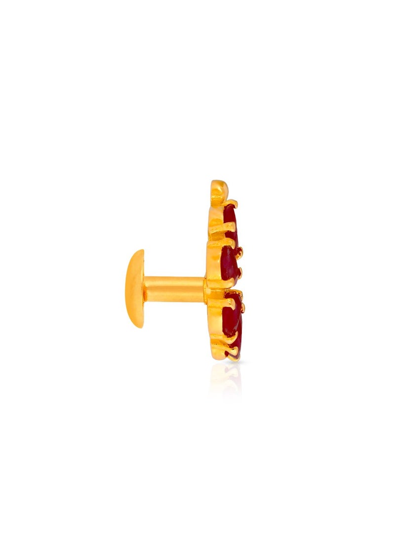 Malabar Gold and Diamonds 22 Carat 916 Purity Precia Gemstone Earrings PJRGGEN005ER5Y  - Image 2