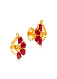 Malabar Gold and Diamonds 22 Carat 916 Purity Precia Gemstone Earrings PJRGGEN005ER5Y  - Image 1