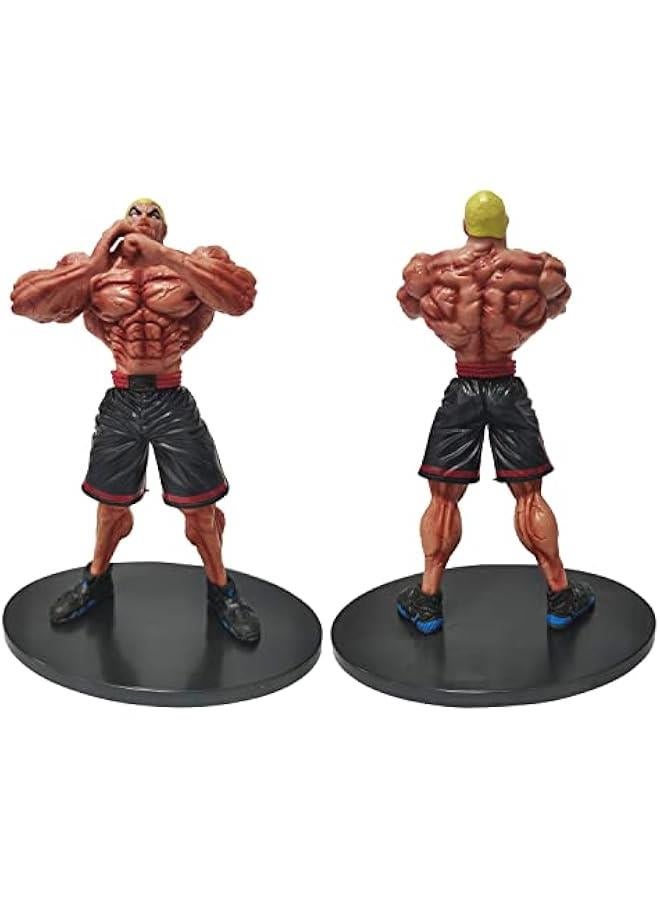 Anime Hanma Yujiro Figure Statue Model, 22cm Fighting Posture Jack Hanma Action Figure Desktop Decoration Gifts for Fans  - Image 2