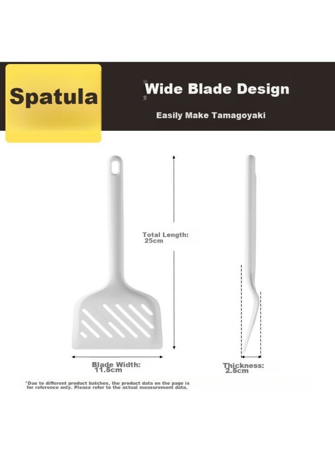 COOKER KING Chuidahuang Silicone Spatula, For Yuzi Shao, Specialized For Frying Eggs And Pancakes, Off-white  - Image 2