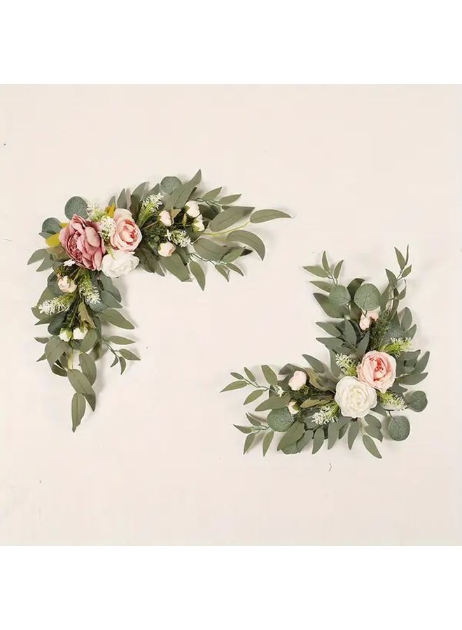 Mixed Color Peony Baby Breath Wedding Arch Flower Kit Artificial Decor Indoor Outdoor - Image 5