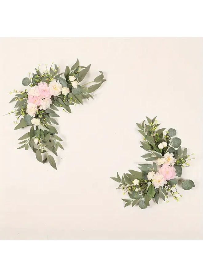 Mixed Color Peony Baby Breath Wedding Arch Flower Kit Artificial Decor Indoor Outdoor - Image 4
