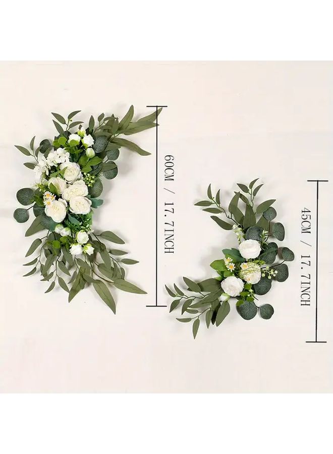 Mixed Color Peony Baby Breath Wedding Arch Flower Kit Artificial Decor Indoor Outdoor - Image 3