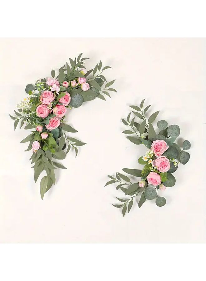 Mixed Color Peony Baby Breath Wedding Arch Flower Kit Artificial Decor Indoor Outdoor - Image 2