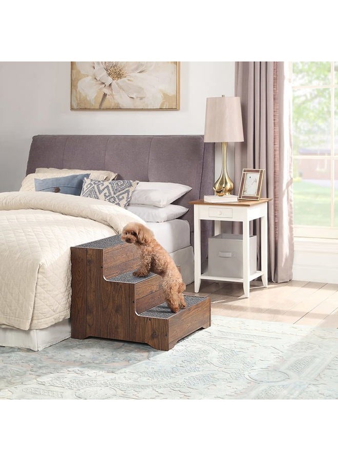 beeNbkks Furniture Style Dog Stairs, Pet Steps for Small Dogs and Cats, Wooden Non-Slip Pet Ladder for Old Injured Pets to Reach Couch Sofa High Bed - Image 2