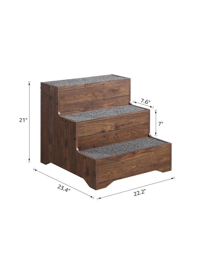 beeNbkks Furniture Style Dog Stairs, Pet Steps for Small Dogs and Cats, Wooden Non-Slip Pet Ladder for Old Injured Pets to Reach Couch Sofa High Bed - Image 5