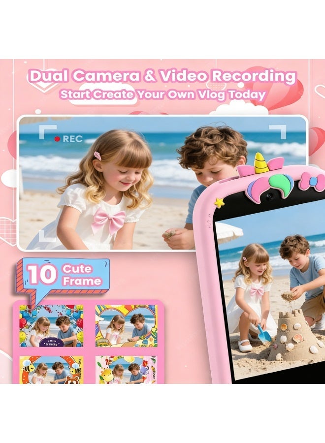 Ump Kids Smart Phone Toys for Kids, Mini Smart Phone Toys, Kids Camera with 1080P Dual Camera, Educational Toy,2.8 Inch Touchscreen, 18 Educational Games, Music Player, Video Recorder, with Protective Case, Toys Gift for Kids,Birthday Gift(32GB) - Image 5