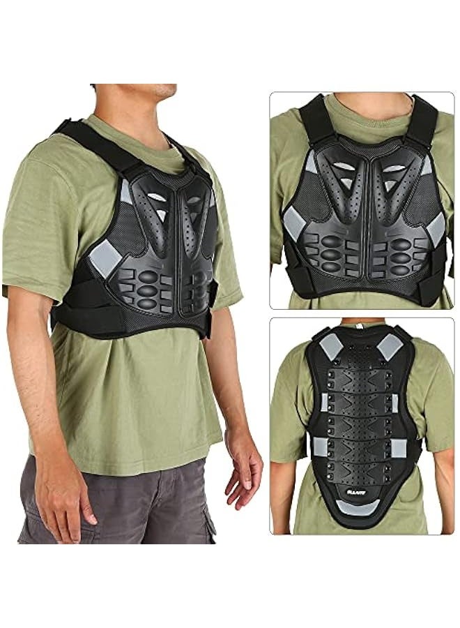 Sulaite armor vest Men Motorcycle Armor Vest Body Chest Spine Back Protector Protective Jacket for Cycling Skating Skiing Skateding - Image 4