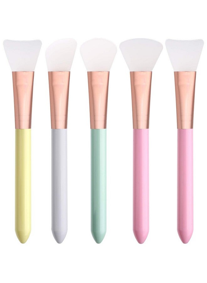 Elisel 5Pcs Silicone Face Mask Brushes Flexible Facial Mud Mask Applicator Brush For Applying Facial Masksleeping Mask Clay Maskbody Lotion Mask Beauty Tools Makeup Brushes Applicator (Style 1) - Image 1