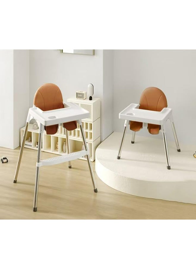SKY-TOUCH 2-In-1 Baby High Chair With Removable Tray, Adjustable Height, 3 Point Safety Belt, 6 Months To 3 Years  - Image 2