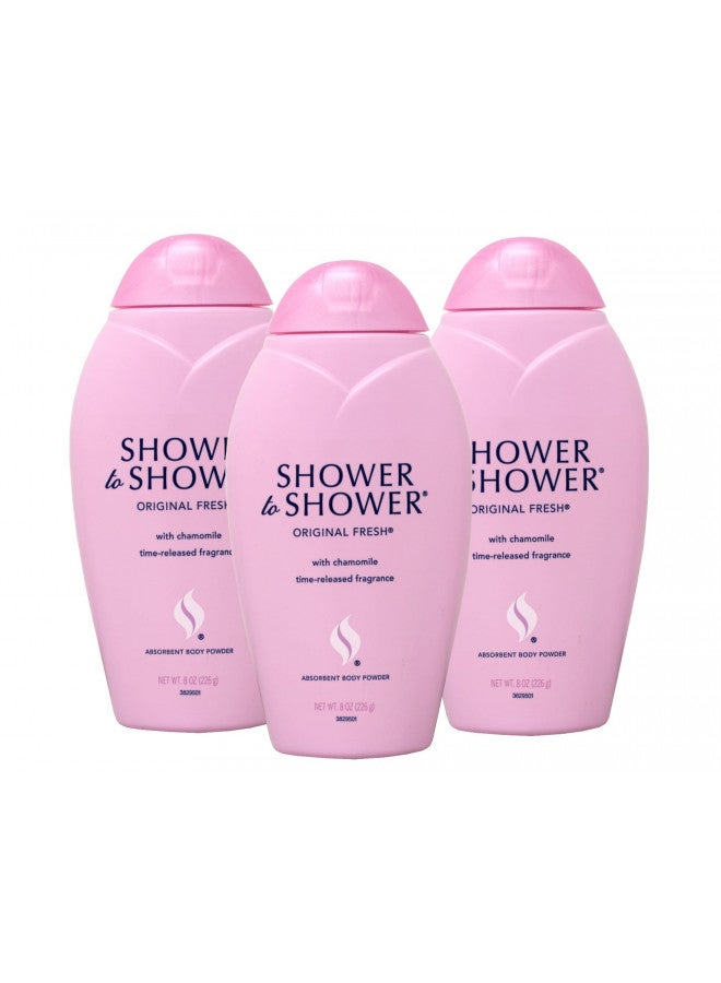 Shower to Shower Original Fresh 8 Oz (3 Pack) - Image 1