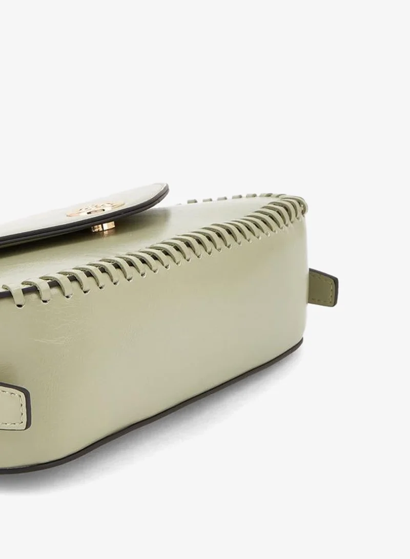 Celeste GREEN Stitch Detail Shoulder Bag With Button Closure for Women | Best Price UAE