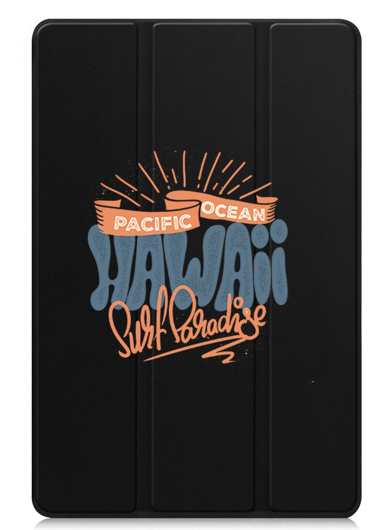 Theodor Protective Flip Case For OnePlus Pad 2 (2024) & OnePlus Pad Pro (2024) With Trifold Stand Auto Wake Sleep Shockproof Cover Hawaii Surf Paradise Pacific - Image 1