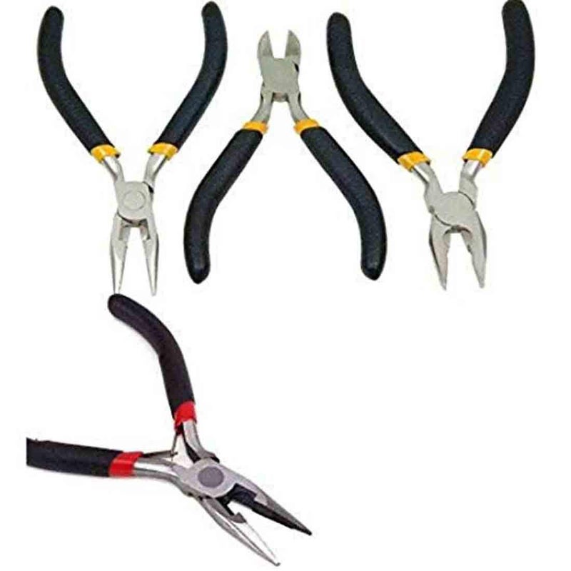 DIY Crafts Design No 8 Pack of 3 Pcs Stainless Steel Needle Nose Pliers for Jeweler Design No 8 Pack of 3 Pcs - Image 1
