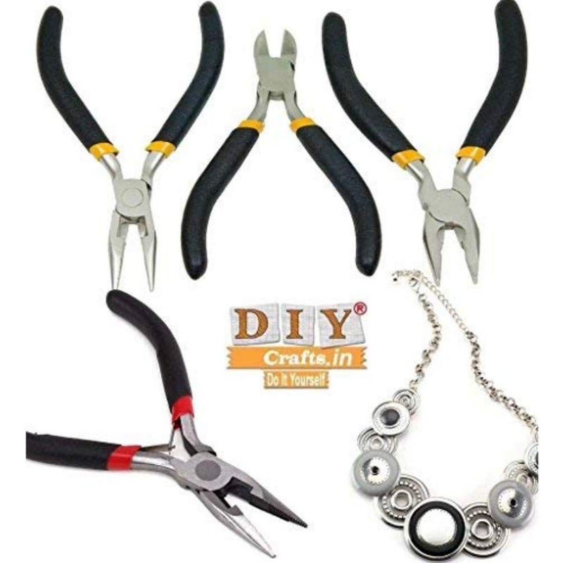 DIY Crafts Design No 8 Pack of 3 Pcs Stainless Steel Needle Nose Pliers for Jeweler Design No 8 Pack of 3 Pcs - Image 2