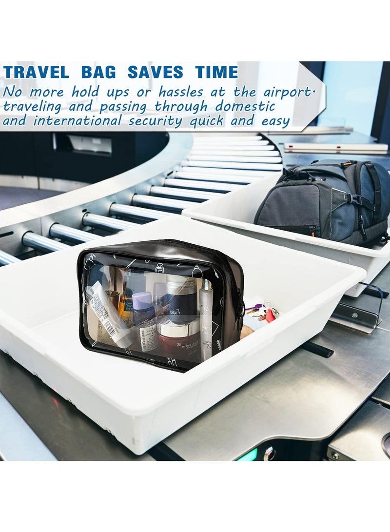 SYOSI Clear Travel Toiletry Bag, Make up Bag Clear Wash Bag Travel Cosmetic Bag Waterproof Toiletry Bags for Women, Women and Kids - Image 3