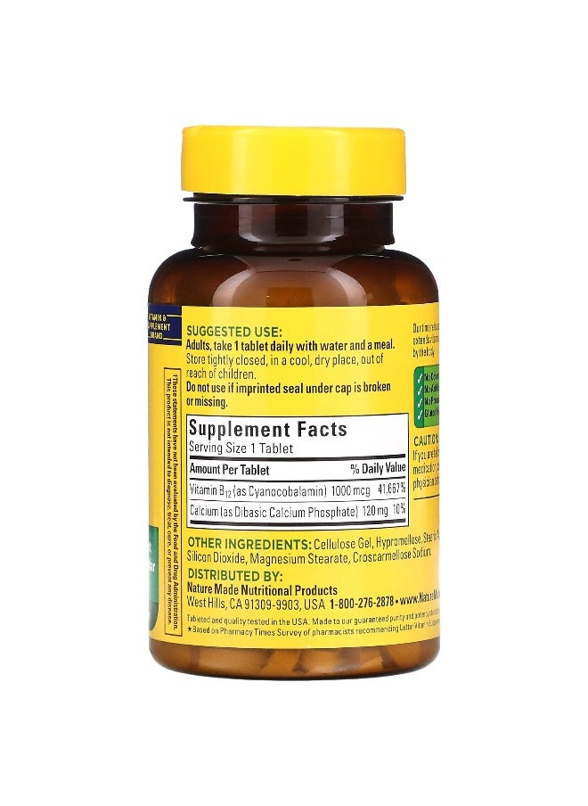 Nature Made Nature Made, B12, Time Release, 1,000 mcg, 160 Tablets  - Image 2