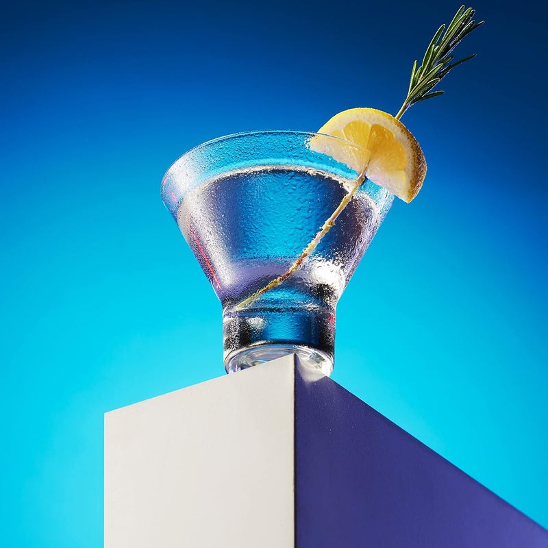 Godinger Martini Glasses, Italian Cocktail Glasses, Dessert Cups, Set of 4, 8oz - Made in Italy - Image 4