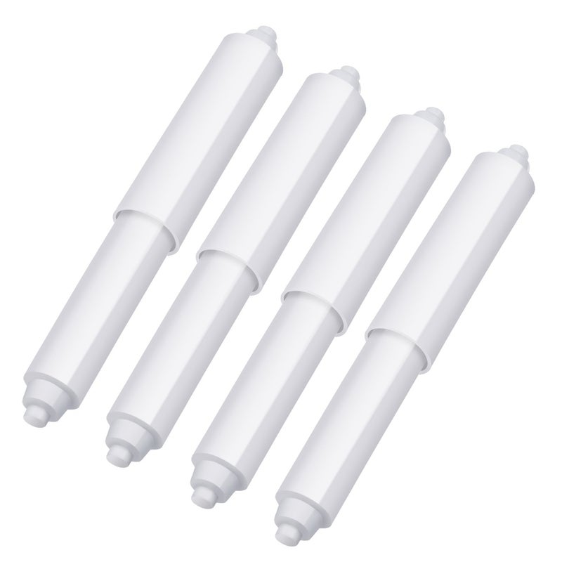 Shappy 4 Pieces Toilet Paper Holder Roller Replacement Plastic Spring Loaded, Paper Holder Insert (White) - Image 1