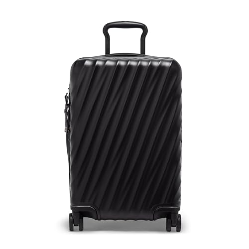 TUMI - 19 Degree International Expandable 4 Wheeled Carry-On - Hard Shell Suitcase - 21.8" X 14.0" X 9.0" - Matte Black Texture - Image 1