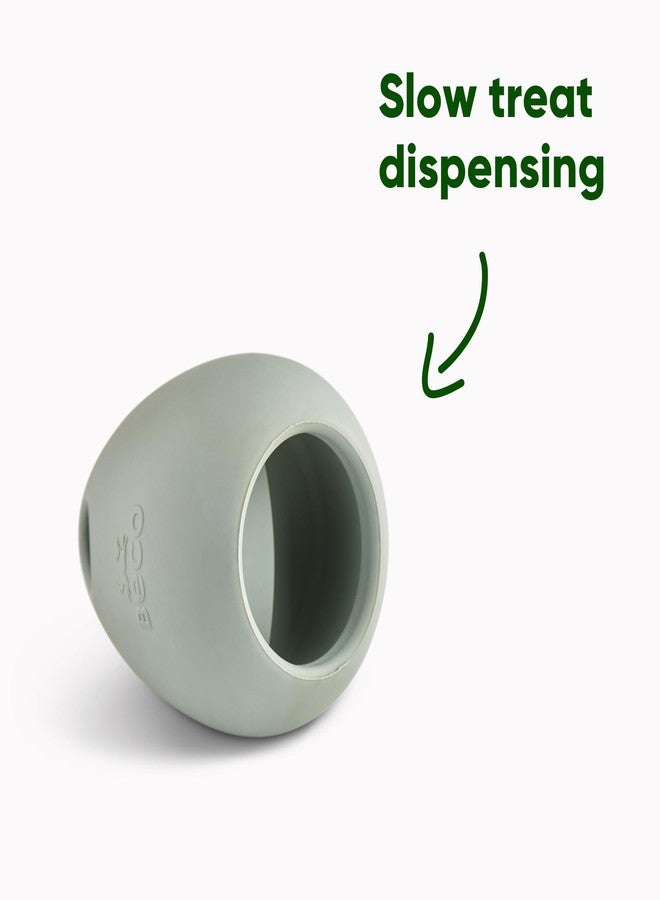 بيكو لعبة بيكو المطاطية الطبيعية المرنة والمطاطية والقابلة للحشو، مثالية لتسلية الكلاب، تتدحرج وتتأرجح مع فتحات متعددة قابلة للحشو، لون أخضر - Image 5