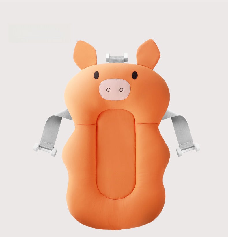 Baby Bath Mat Baby Bath Mat Suspension Bath Mat Baby Bath Mat Bath Bed Universal Factory Direct Sale(Orange Piglet) - Image 1