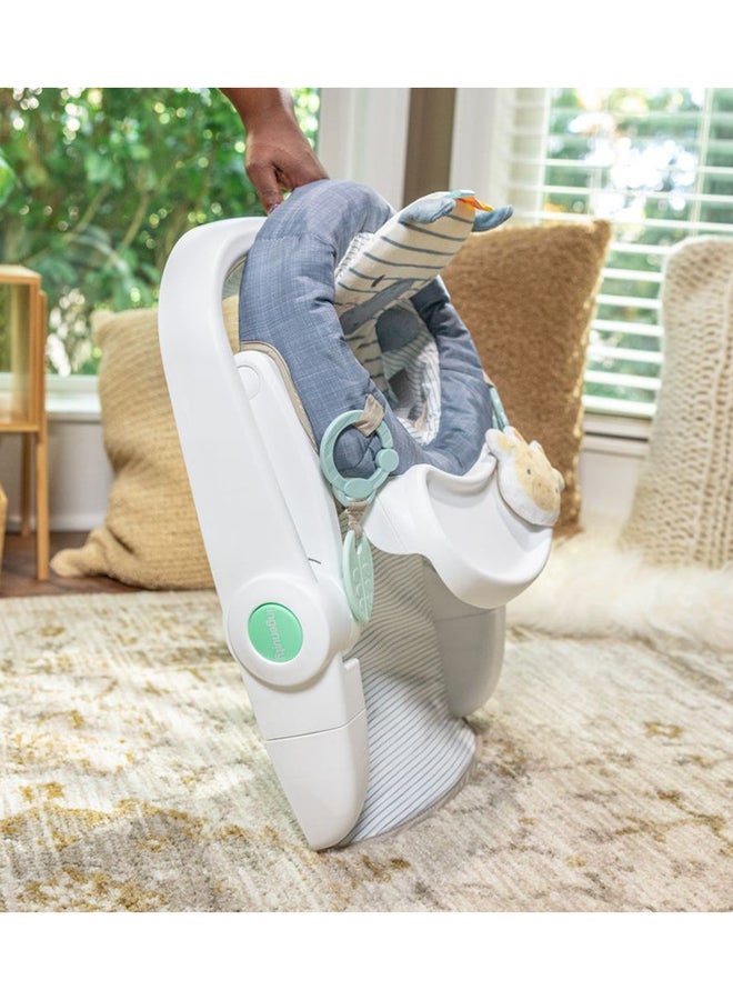 ingenuity إنجينيتي - مقعد الأرضية لتعليم الجلوس للأطفال، مع صينية قابلة للإزالة، و2 لعبة قابلة للتوصيل، وسجادة وقت البطن، للجنسين، للأعمار من 4-12 شهر - كاسي - Image 5