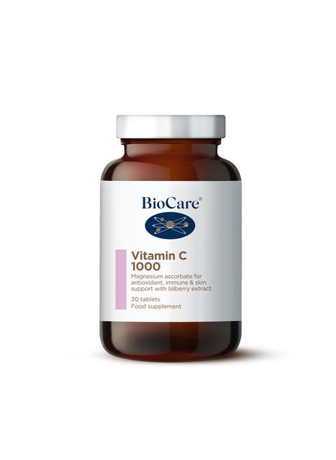 Vitamin C 1000Mg  Magnesium Ascorbate For Antioxidant Immune And Skin Support with Bilberry Extract, 30 Tablets Food Supplement