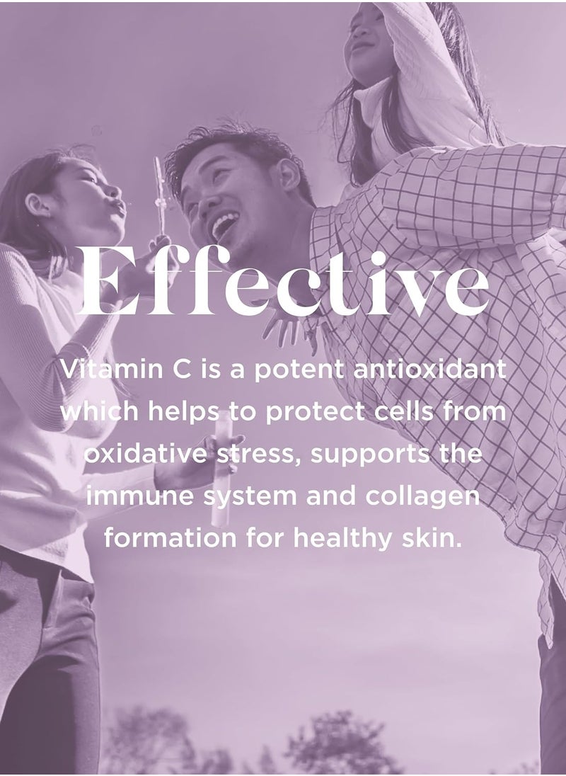 Vitamin C 1000Mg  Magnesium Ascorbate For Antioxidant Immune And Skin Support with Bilberry Extract, 30 Tablets Food Supplement