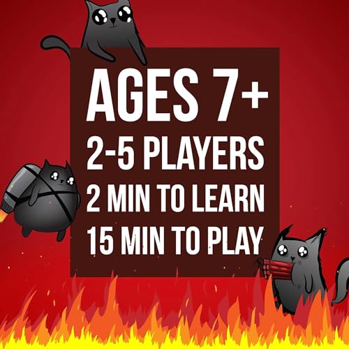 Exploding Kittens Original Edition in Collectible Tin - Fun & Hilarious Card Game for Kids and Adults, Ideal for Party Family Game Night and Party, 56 Cards Included - Image 2